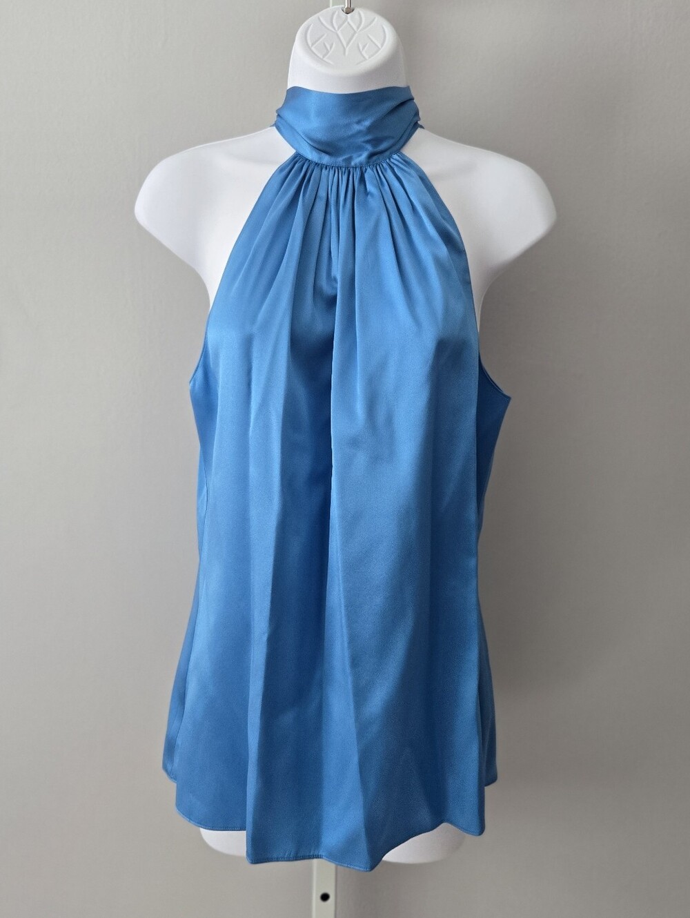 Ramy Brook Teal Satin Halter Camisole